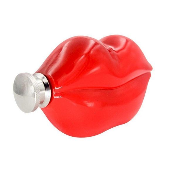 NWT Hot Lips Flask Funny Alcohol Bottle - Picture 3 of 5